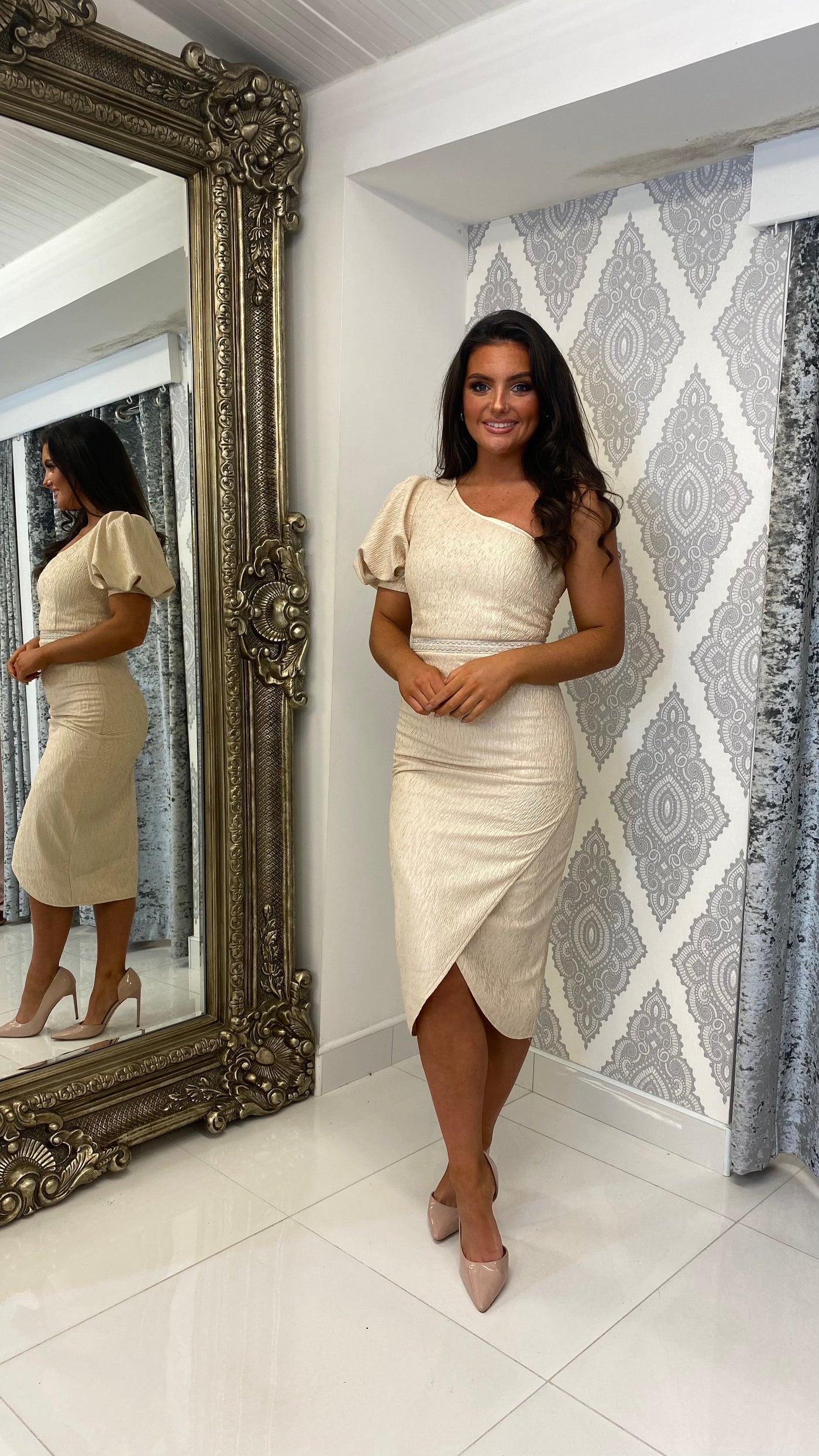 One sleeve cocktail 2024 dress