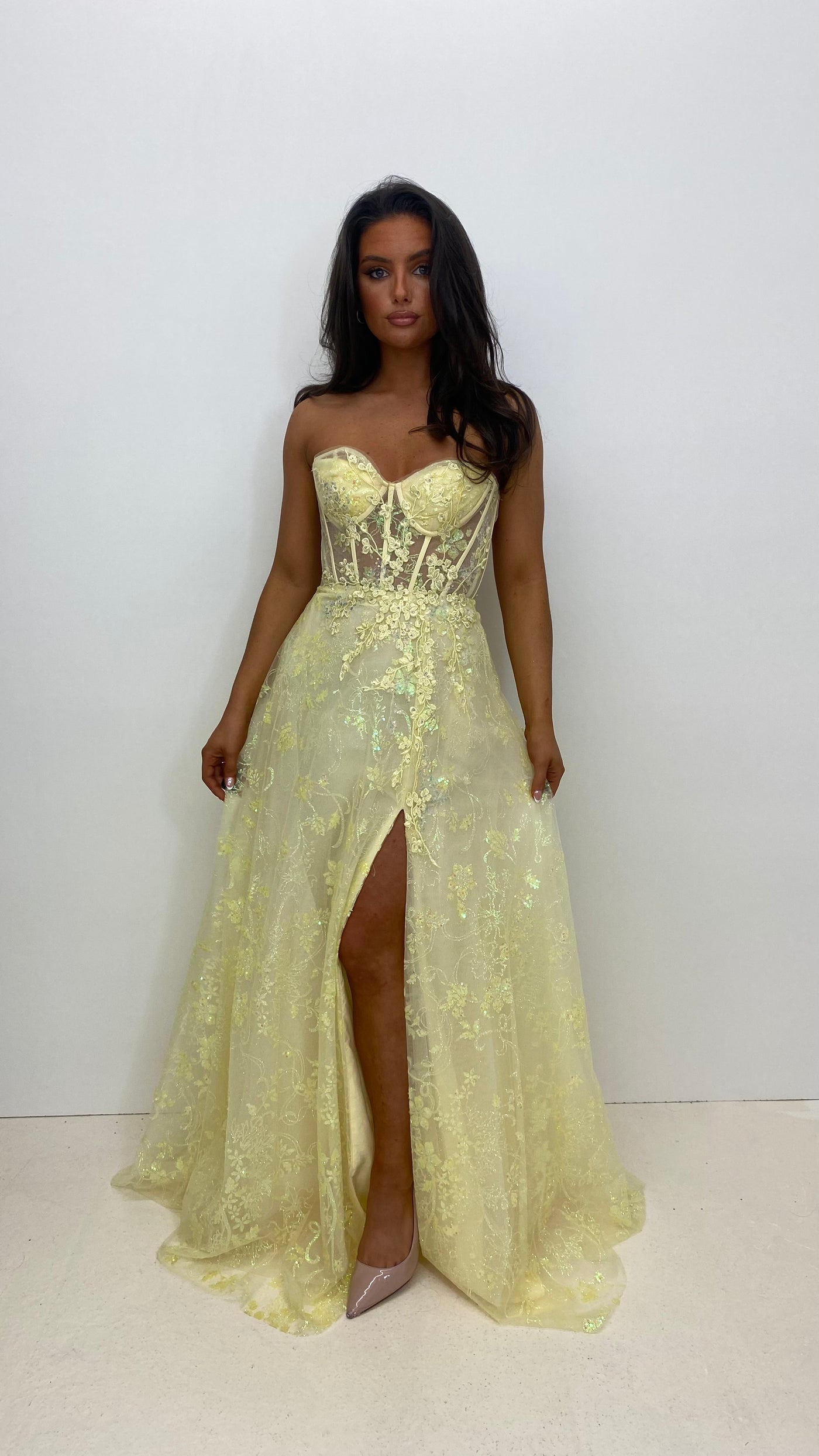 Lemon ball gown shop
