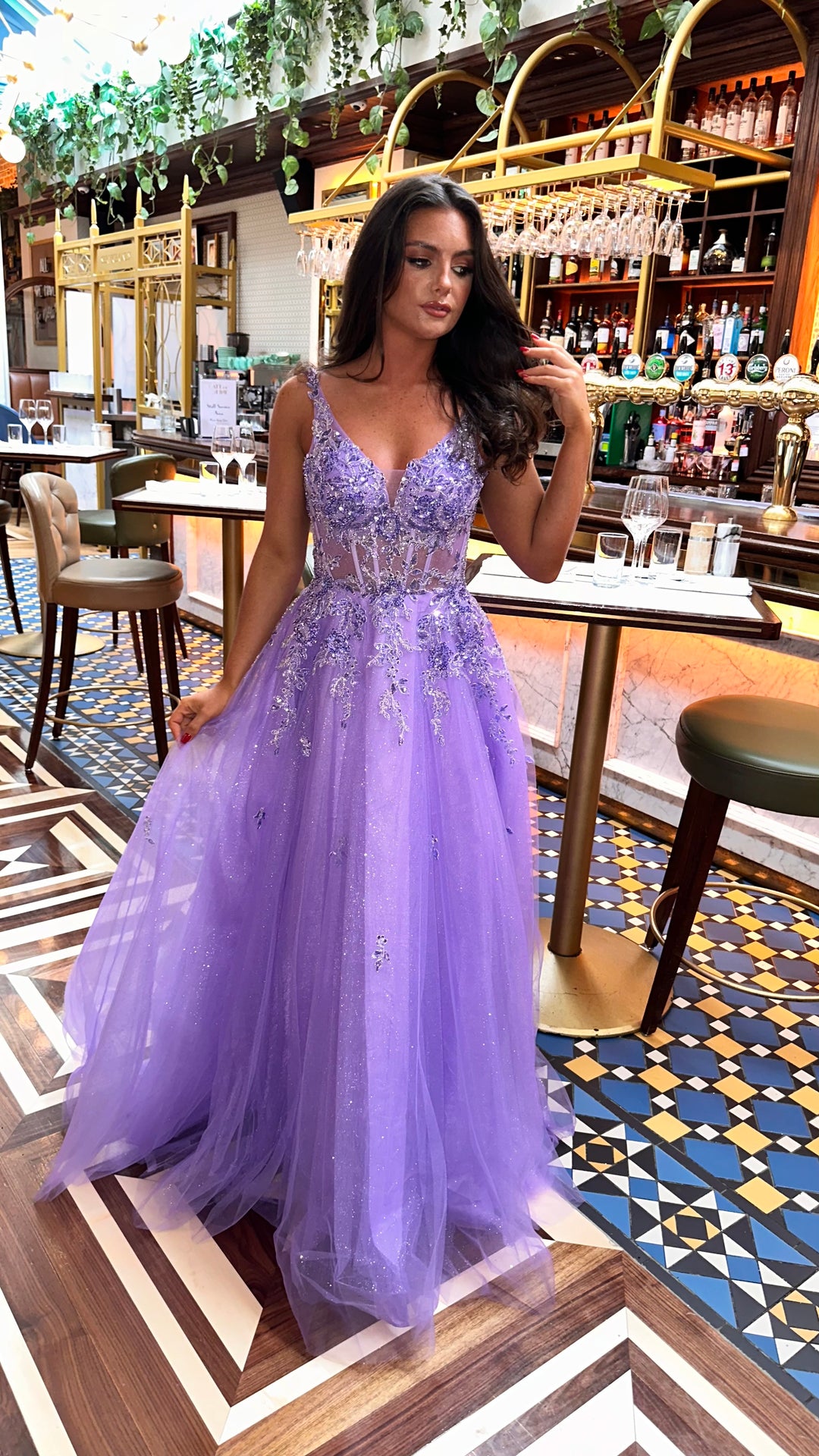 Lilac Glitter Corset Ball Gown Rosies Closet Lilac Glitter Corset Ball Gown Rosies Closet