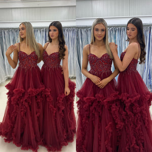 rosies closet bridesmaid dresses Red Ruched Satin Strapless Full Length Gown – Rosies Closet