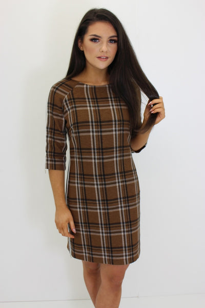 Stripe Detail Shift Dress