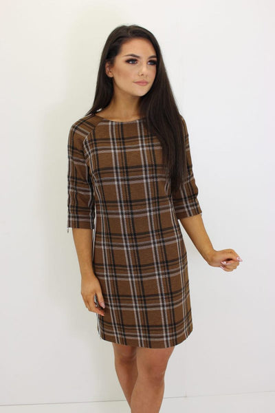 Stripe Detail Shift Dress