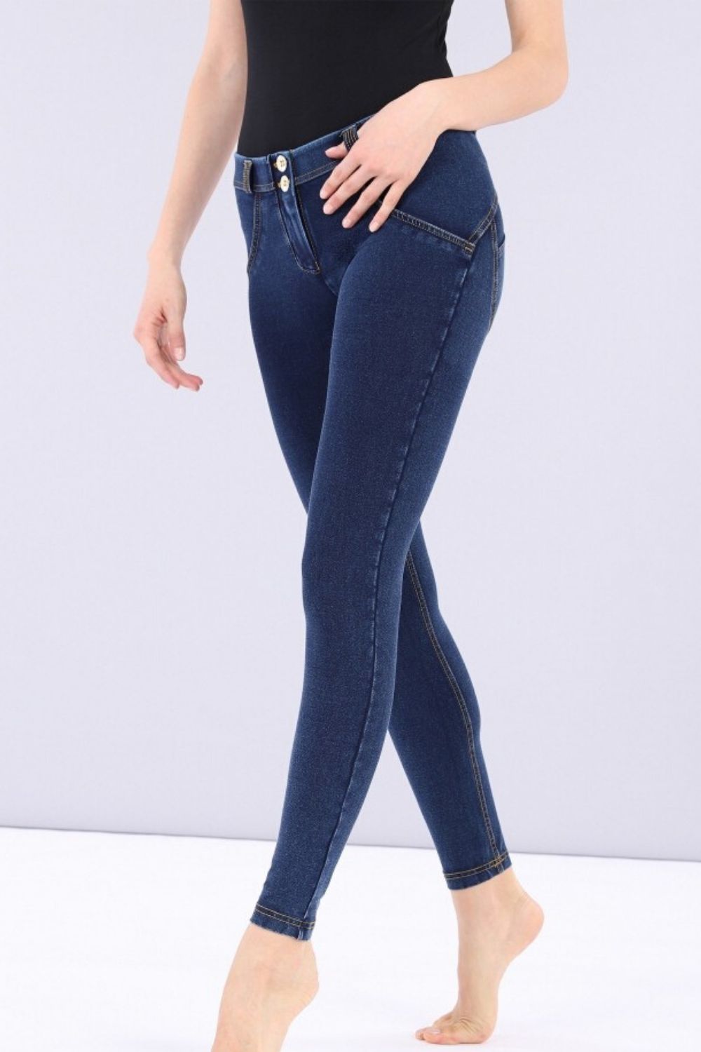 Pantalon Skinny Pantalon Freddy Freddy Jeans DARK DENIM EFFECT MID