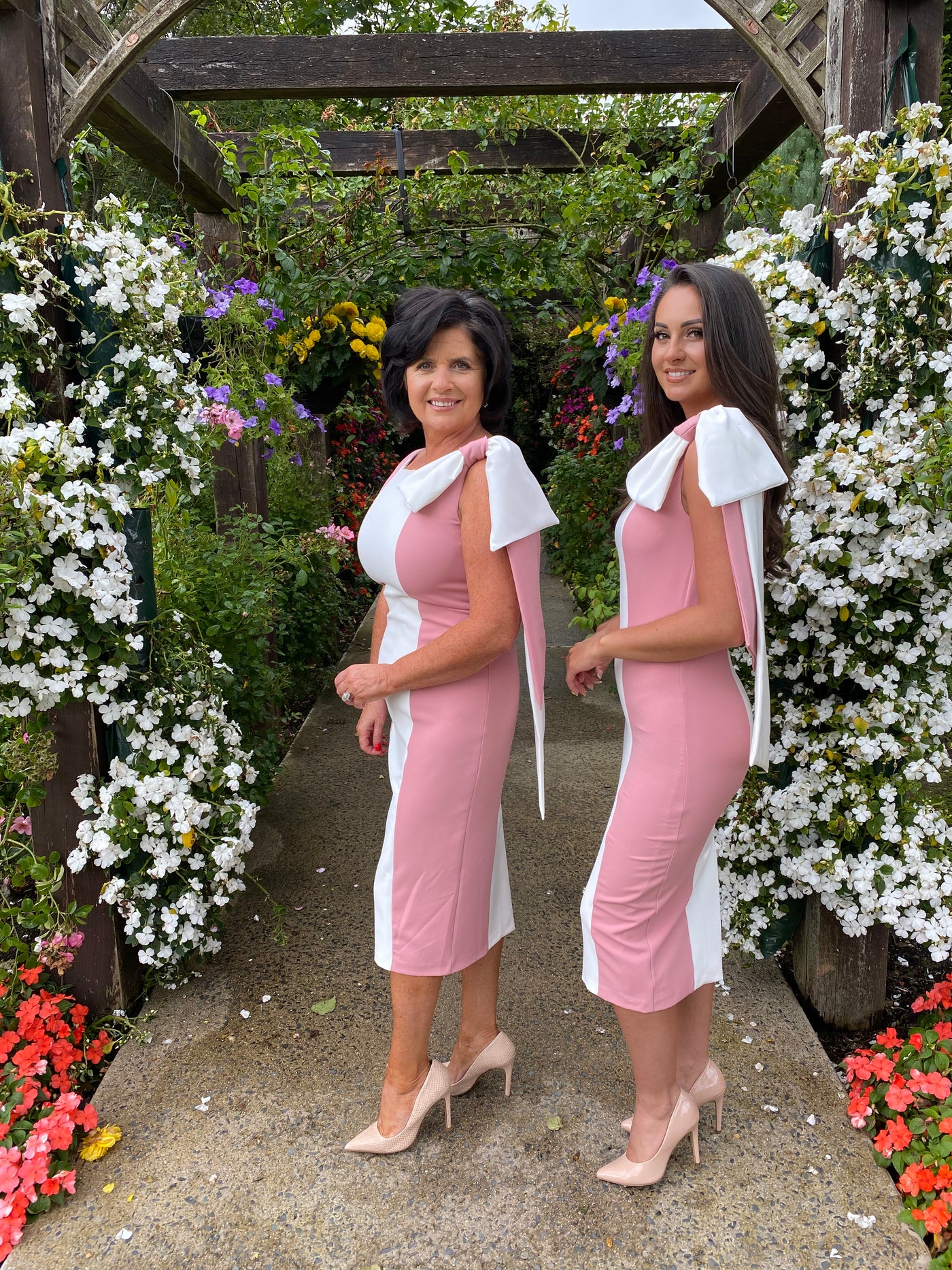 Rose wedding guest best sale dress