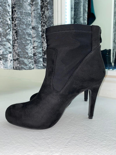 Black Heeled Ankle Boots