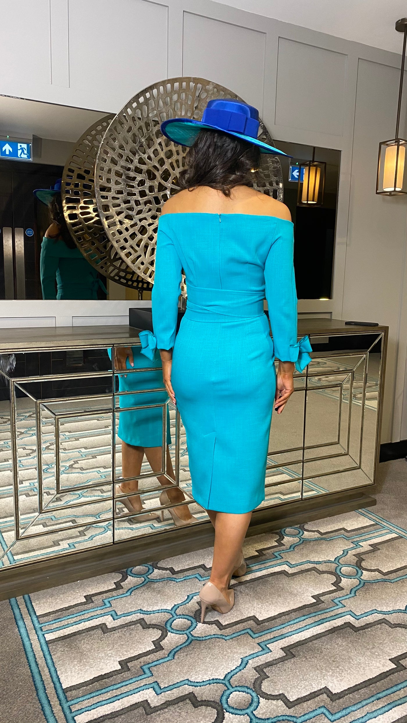 Off the shoulder dress shop for wedding guest uk