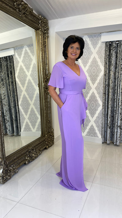 Lilac Waterfall Jumpsuit in Lilac