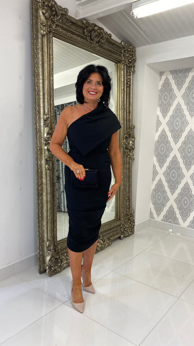 Miley Bodycon Midi Dress Black